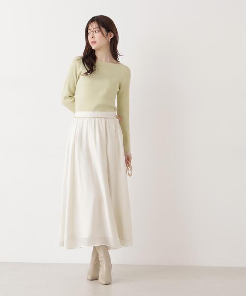 PROPORTION BODY DRESSING(プロポーションボディドレッシング)の「チェーン付きギャザースカート / 1216120203(スカート・レディース・ピンク/ホワイト系その他/ブラック・MEDIUM/P/S)」の20枚目の写真