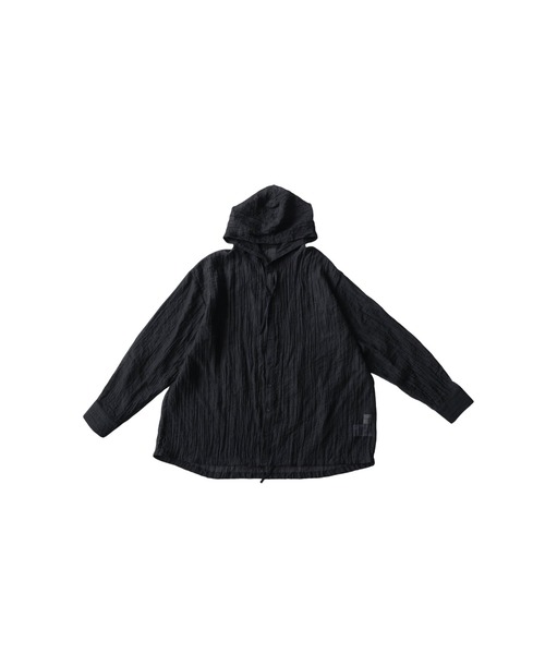 antiqua(アンティカ)の「フード付き シアーシャツ(シャツ/ブラウス・レディース・ブラック/カーキ/ホワイト・ONESIZE)」の14枚目の写真