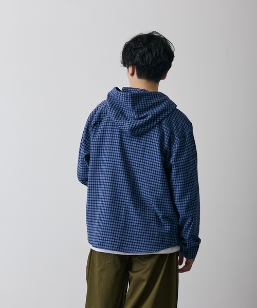 improves（インプローブス）の「チェック柄 シャツパーカー（シャツ/ブラウス・メンズ・ホワイト系/ブラック/ブルー/ベージュ系/ブラウン/ブルー系・MEDIUM/LARGE）」の9枚目の写真