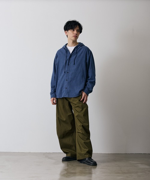 improves（インプローブス）の「チェック柄 シャツパーカー（シャツ/ブラウス・メンズ・ホワイト系/ブラック/ブルー/ベージュ系/ブラウン/ブルー系・MEDIUM/LARGE）」の17枚目の写真