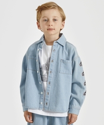 XLARGE KIDS | パッチロゴデニム長袖シャツ(シャツ/ブラウス)