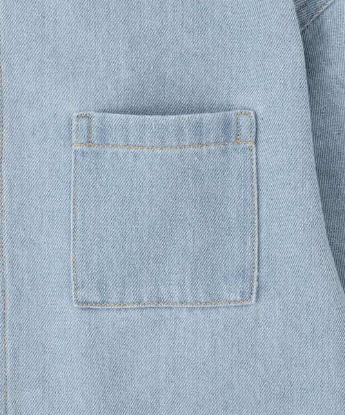 XLARGE KIDS（エクストララージキッズ）の「パッチロゴデニム長袖シャツ（シャツ/ブラウス・キッズ・ライトブルー/ブルー・130cm/120cm/110cm/140cm）」の5枚目の写真