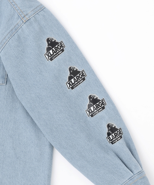 XLARGE KIDS（エクストララージキッズ）の「パッチロゴデニム長袖シャツ（シャツ/ブラウス・キッズ・ライトブルー/ブルー・130cm/120cm/110cm/140cm）」の6枚目の写真