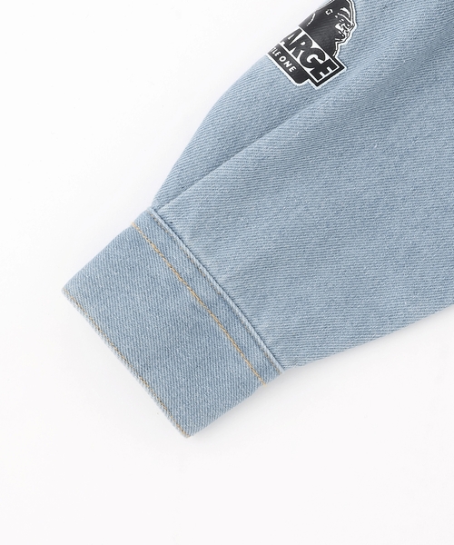 XLARGE KIDS（エクストララージキッズ）の「パッチロゴデニム長袖シャツ（シャツ/ブラウス・キッズ・ライトブルー/ブルー・130cm/120cm/110cm/140cm）」の7枚目の写真