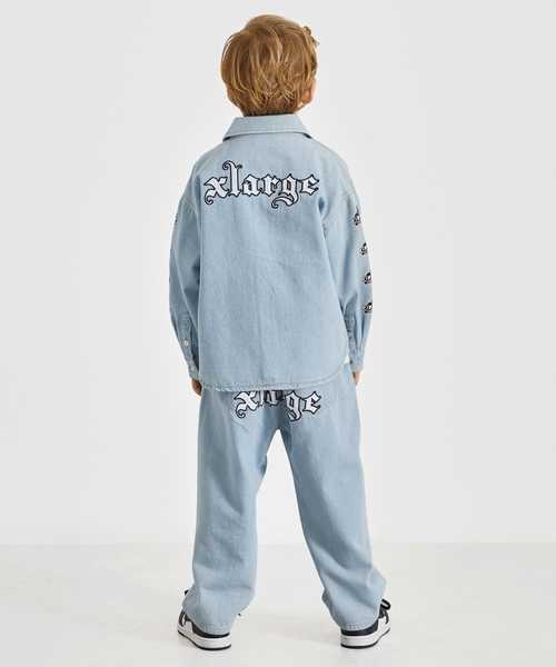 XLARGE KIDS（エクストララージキッズ）の「パッチロゴデニム長袖シャツ（シャツ/ブラウス・キッズ・ライトブルー/ブルー・130cm/120cm/110cm/140cm）」の17枚目の写真