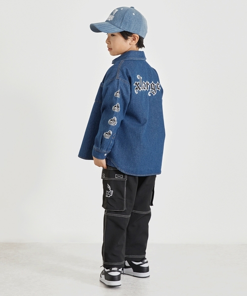 XLARGE KIDS（エクストララージキッズ）の「パッチロゴデニム長袖シャツ（シャツ/ブラウス・キッズ・ライトブルー/ブルー・130cm/120cm/110cm/140cm）」の21枚目の写真