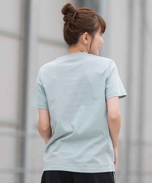 adidas(アディダス)の「adidas/アディダス W MINIシシュウグラフィックTシャツ CA608(Tシャツ/カットソー・レディース・セージグリーン/ホワイト・L/M)」の6枚目の写真