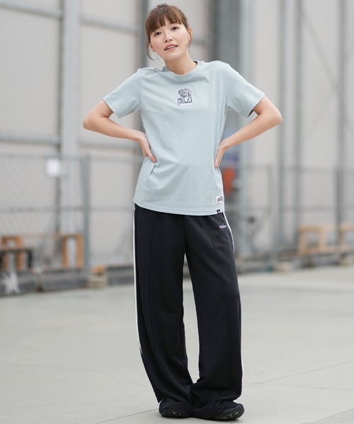adidas(アディダス)の「adidas/アディダス W MINIシシュウグラフィックTシャツ CA608(Tシャツ/カットソー・レディース・セージグリーン/ホワイト・L/M)」の7枚目の写真