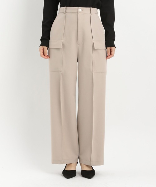 Andemiu(アンデミュウ)の「サイドポケットストレートパンツ640813(その他パンツ・レディース・ブラック/グレイッシュベージュ・SMALL/MEDIUM)」の17枚目の写真