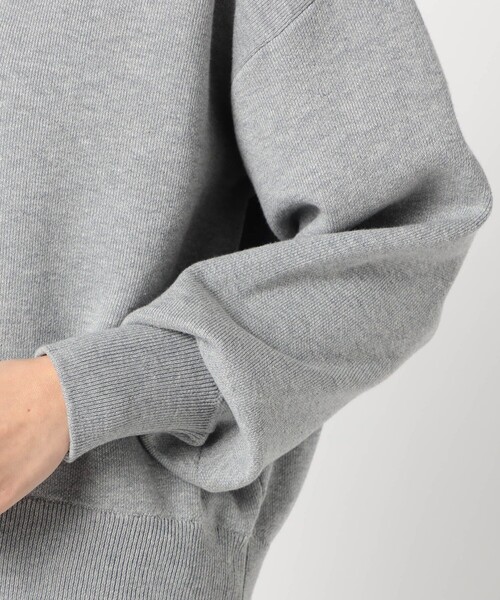 Grand PARK（グランドパーク）の「Gロゴ スエットライク ポロニット（ニット/セーター・レディース・クリーム/レッド/ライトグレー・FREE）」の10枚目の写真