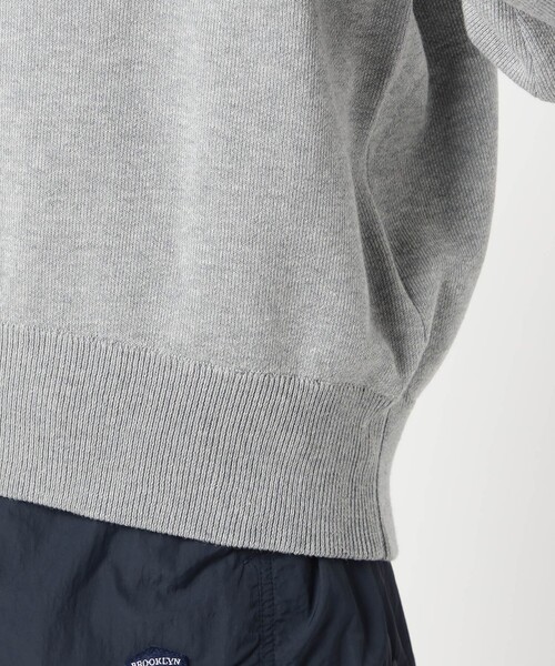 Grand PARK（グランドパーク）の「Gロゴ スエットライク ポロニット（ニット/セーター・レディース・クリーム/レッド/ライトグレー・FREE）」の11枚目の写真