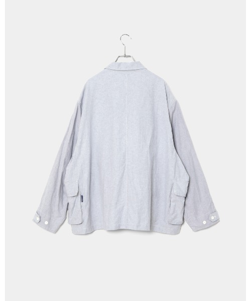 APPLEBUM（アップルバム）の「Urban Military Oxford Jacket（シャツ/ブラウス・メンズ・グレー/ライトブルー/ライトピンク・LARGE/X-LARGE/MEDIUM）」の7枚目の写真