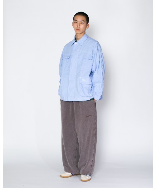 APPLEBUM（アップルバム）の「Urban Military Oxford Jacket（シャツ/ブラウス・メンズ・グレー/ライトブルー/ライトピンク・LARGE/X-LARGE/MEDIUM）」の13枚目の写真