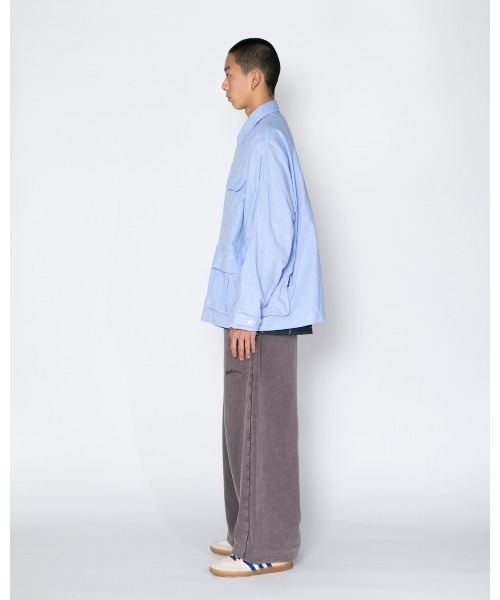 APPLEBUM（アップルバム）の「Urban Military Oxford Jacket（シャツ/ブラウス・メンズ・グレー/ライトブルー/ライトピンク・LARGE/X-LARGE/MEDIUM）」の14枚目の写真