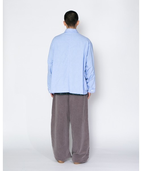 APPLEBUM（アップルバム）の「Urban Military Oxford Jacket（シャツ/ブラウス・メンズ・グレー/ライトブルー/ライトピンク・LARGE/X-LARGE/MEDIUM）」の15枚目の写真