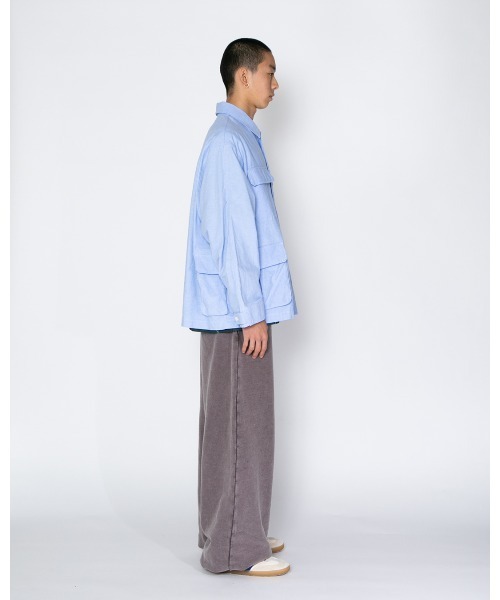 APPLEBUM（アップルバム）の「Urban Military Oxford Jacket（シャツ/ブラウス・メンズ・グレー/ライトブルー/ライトピンク・LARGE/X-LARGE/MEDIUM）」の16枚目の写真