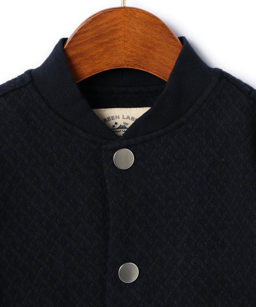 green label relaxing（グリーンレーベルリラクシング）の「ブリスタージャガード  ブルゾン（ブルゾン・キッズ・オフホワイト/ネイビー・125/95/105/115）」の10枚目の写真
