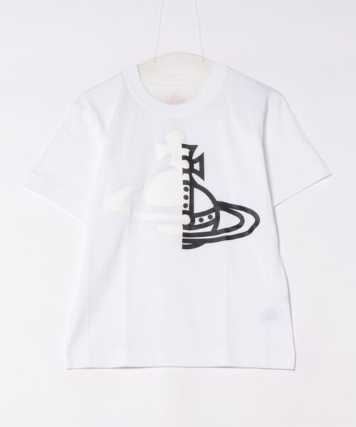 ヴィヴィアン　オーブ　Tシャツ HALF AND HALF ORB RELAX T-SHIRT（Tシャツ/カットソー）｜Vivienne