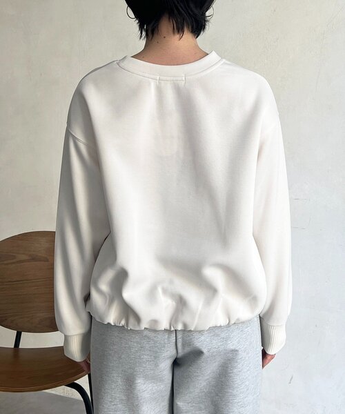 un dix cors（アンディコール）の「軽量ボンディングバルーンプルオーバー（Tシャツ/カットソー・レディース・グレー/アイボリー/サックスブルー/ネイビー・FREE）」の11枚目の写真