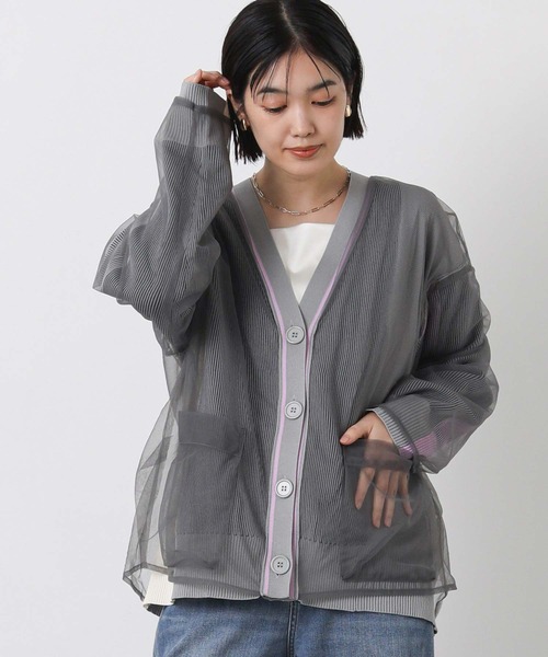 AULA AILA（アウラアイラ）の「ＡＵＬＡチュールカーディガン（カーディガン/ボレロ・レディース・グレー・FREE）」の10枚目の写真