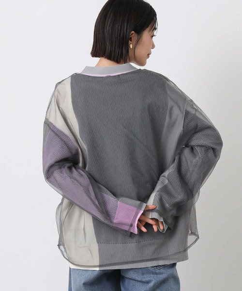 AULA AILA（アウラアイラ）の「ＡＵＬＡチュールカーディガン（カーディガン/ボレロ・レディース・グレー・FREE）」の12枚目の写真