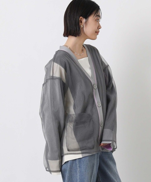 AULA AILA（アウラアイラ）の「ＡＵＬＡチュールカーディガン（カーディガン/ボレロ・レディース・グレー・FREE）」の13枚目の写真