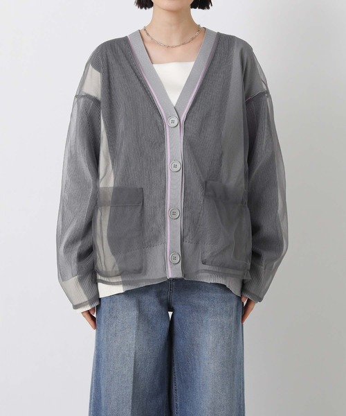 AULA AILA（アウラアイラ）の「ＡＵＬＡチュールカーディガン（カーディガン/ボレロ・レディース・グレー・FREE）」の15枚目の写真