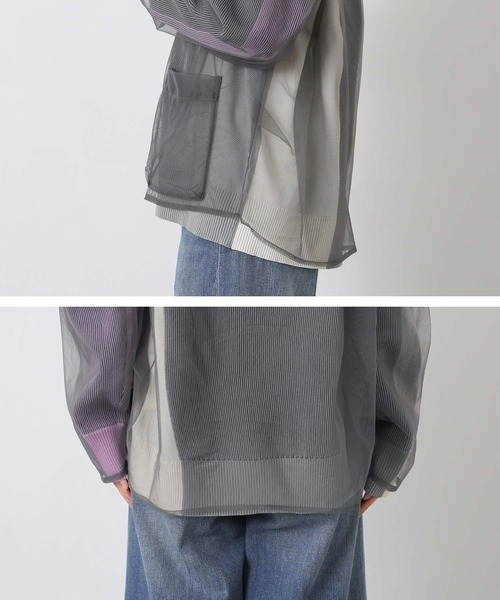 AULA AILA（アウラアイラ）の「ＡＵＬＡチュールカーディガン（カーディガン/ボレロ・レディース・グレー・FREE）」の18枚目の写真