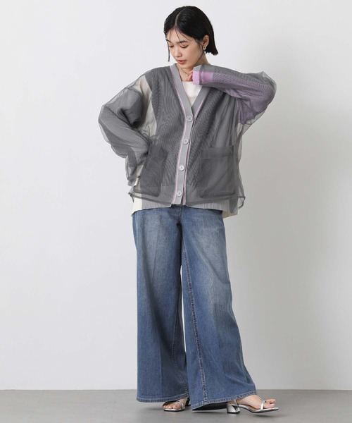 AULA AILA（アウラアイラ）の「ＡＵＬＡチュールカーディガン（カーディガン/ボレロ・レディース・グレー・FREE）」の9枚目の写真