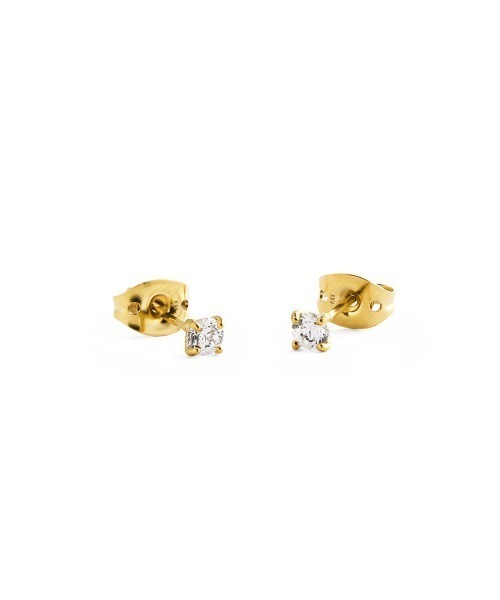 Daniel Wellington(ダニエルウェリントン)の「Mirelle Solitaire Stud Earring ローズゴールド/ゴールド/シルバー(ピアス(両耳用)・レディース・シルバー・ONE SIZE)」の4枚目の写真
