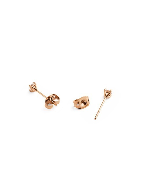 Daniel Wellington(ダニエルウェリントン)の「Mirelle Solitaire Stud Earring ローズゴールド/ゴールド/シルバー(ピアス(両耳用)・レディース・シルバー・ONE SIZE)」の5枚目の写真