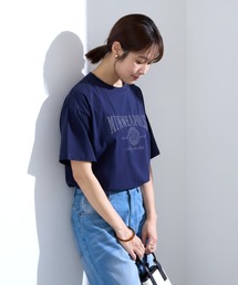 【Aunely】涼しげ アーバンニュアンス アソート グラフィック 半袖 Tシャツ <YOSOOIシリーズ>