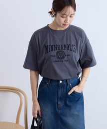 Aunely | 【Aunely】涼しげ アーバンニュアンス アソート グラフィック 半袖 Tシャツ ＜YOSOOIシリーズ＞(Tシャツ/カットソー)
