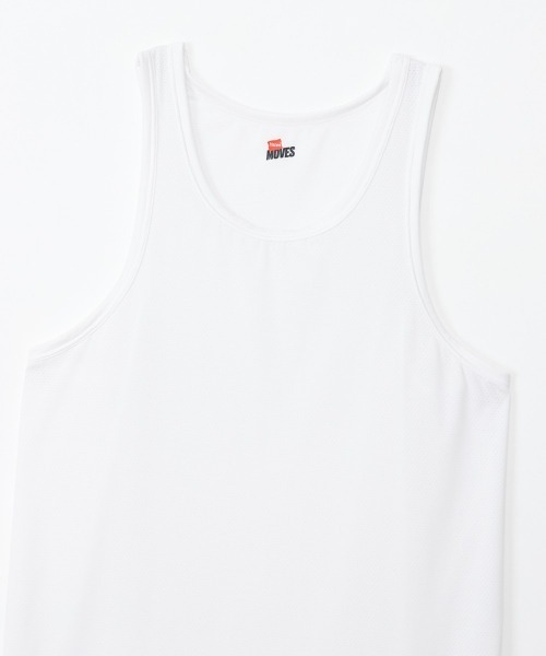HANES(ヘインズ)の「【Hanes/ヘインズ】メンズ Hanes MOVES ナイロンメッシュ タンクトップ(タンクトップ・メンズ・ブラック/ホワイト・LL/L/M)」の12枚目の写真