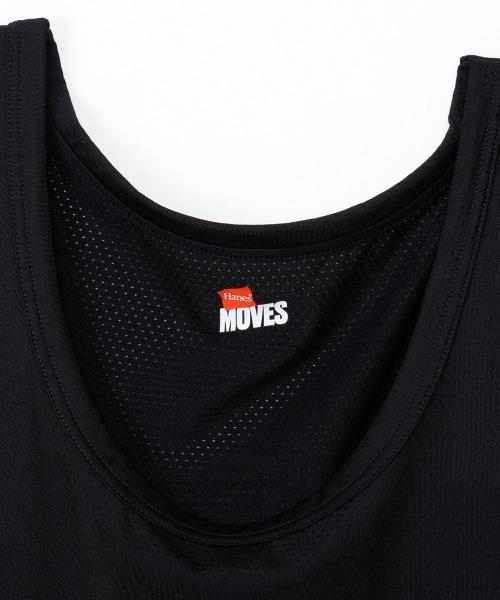 HANES(ヘインズ)の「【Hanes/ヘインズ】メンズ Hanes MOVES ナイロンメッシュ タンクトップ(タンクトップ・メンズ・ブラック/ホワイト・LL/L/M)」の16枚目の写真