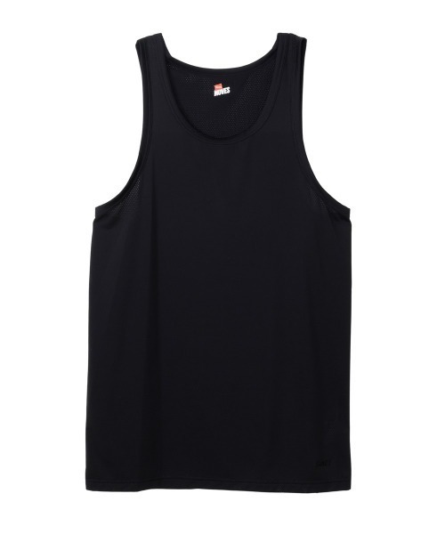 HANES(ヘインズ)の「【Hanes/ヘインズ】メンズ Hanes MOVES ナイロンメッシュ タンクトップ(タンクトップ・メンズ・ブラック/ホワイト・LL/L/M)」の15枚目の写真
