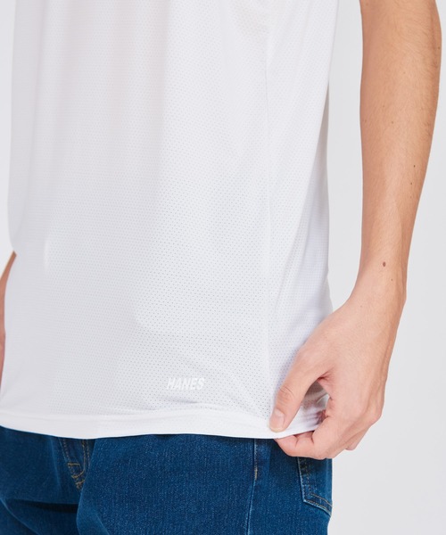 HANES(ヘインズ)の「【Hanes/ヘインズ】メンズ Hanes MOVES ナイロンメッシュ タンクトップ(タンクトップ・メンズ・ブラック/ホワイト・LL/L/M)」の5枚目の写真