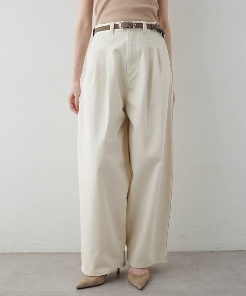 【新品未使用】Drawing Numbers チノパン ベージュ 36 ウィムガゼット Whim Gazette 【Drawing Numbers】プレーンチノパンツ