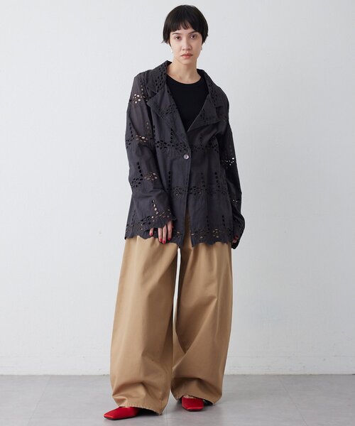 Whim Gazette(ウィムガゼット)の「タックチノパンツ(チノパンツ・レディース・ベージュ・38/36/34)」の13枚目の写真