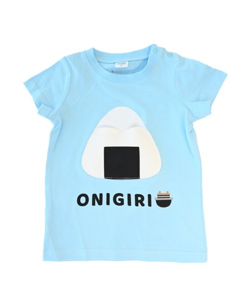 CHEEK ROOM(チークルーム)の「チークルーム おにぎり Tシャツ(Tシャツ/カットソー・キッズ・サックスブルー/パープル/イエロー・80cm/90cm/100cm/110cm/120cm/130cm)」の6枚目の写真