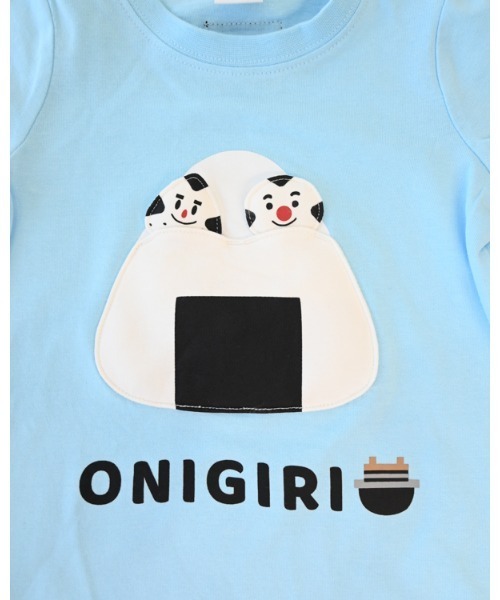 CHEEK ROOM(チークルーム)の「チークルーム おにぎり Tシャツ(Tシャツ/カットソー・キッズ・サックスブルー/パープル/イエロー・80cm/90cm/100cm/110cm/120cm/130cm)」の7枚目の写真