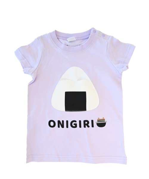 CHEEK ROOM(チークルーム)の「チークルーム おにぎり Tシャツ(Tシャツ/カットソー・キッズ・サックスブルー/パープル/イエロー・80cm/90cm/100cm/110cm/120cm/130cm)」の9枚目の写真