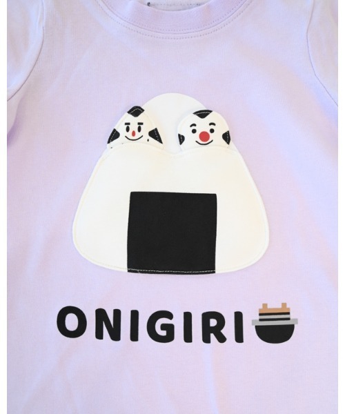 CHEEK ROOM(チークルーム)の「チークルーム おにぎり Tシャツ(Tシャツ/カットソー・キッズ・サックスブルー/パープル/イエロー・80cm/90cm/100cm/110cm/120cm/130cm)」の10枚目の写真