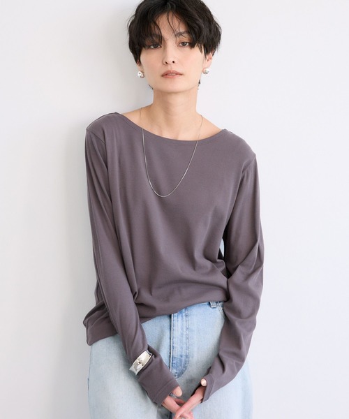 BARNYARDSTORM(バンヤードストーム)の「BARNYARDSTORM / 強撚ベアロンT【MADE IN JAPAN】【『ネルソンさん』YouTubeご紹介アイテム】(Tシャツ/カットソー・レディース・ベージュ/ホワイト/チャコールグレー・FREE)」の1枚目の写真