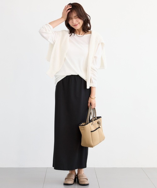 BARNYARDSTORM(バンヤードストーム)の「BARNYARDSTORM / 強撚ベアロンT【MADE IN JAPAN】【『ネルソンさん』YouTubeご紹介アイテム】(Tシャツ/カットソー・レディース・ベージュ/ホワイト/チャコールグレー・FREE)」の11枚目の写真