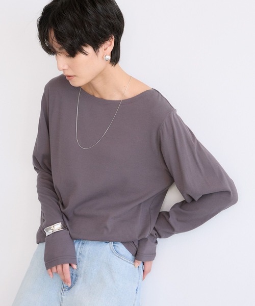 BARNYARDSTORM(バンヤードストーム)の「BARNYARDSTORM / 強撚ベアロンT【MADE IN JAPAN】【『ネルソンさん』YouTubeご紹介アイテム】(Tシャツ/カットソー・レディース・ベージュ/ホワイト/チャコールグレー・FREE)」の19枚目の写真