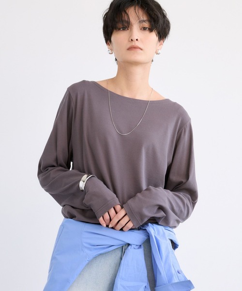 BARNYARDSTORM(バンヤードストーム)の「BARNYARDSTORM / 強撚ベアロンT【MADE IN JAPAN】【『ネルソンさん』YouTubeご紹介アイテム】(Tシャツ/カットソー・レディース・ベージュ/ホワイト/チャコールグレー・FREE)」の20枚目の写真