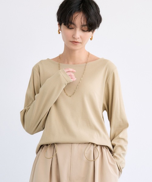 BARNYARDSTORM(バンヤードストーム)の「BARNYARDSTORM / 強撚ベアロンT【MADE IN JAPAN】【『ネルソンさん』YouTubeご紹介アイテム】(Tシャツ/カットソー・レディース・ベージュ/ホワイト/チャコールグレー・FREE)」の12枚目の写真