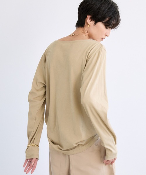 BARNYARDSTORM(バンヤードストーム)の「BARNYARDSTORM / 強撚ベアロンT【MADE IN JAPAN】【『ネルソンさん』YouTubeご紹介アイテム】(Tシャツ/カットソー・レディース・ベージュ/ホワイト/チャコールグレー・FREE)」の14枚目の写真