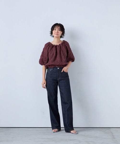YANUK(ヤヌーク)の「ストレート "GINA"(デニムパンツ・レディース・ワンウォッシュ・23inch/22inch/21inch/27inch/26inch/25inch/24inch)」の1枚目の写真